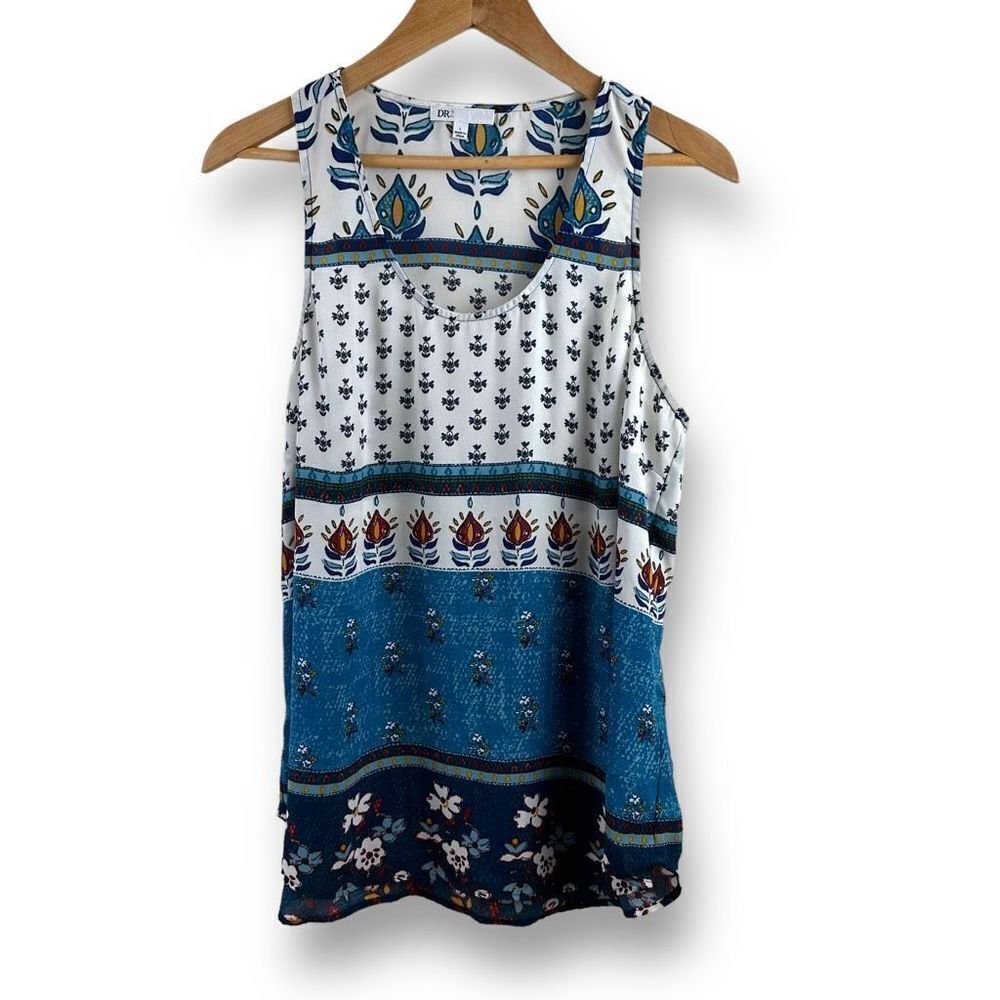 DR2 Boho Print Sleeveless Top Size L